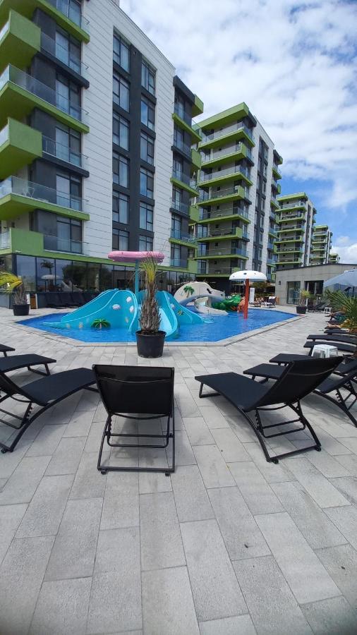 Apartament Melissa Beach Resort Pool & Spa Mamaia-Nord Navodari Ngoại thất bức ảnh